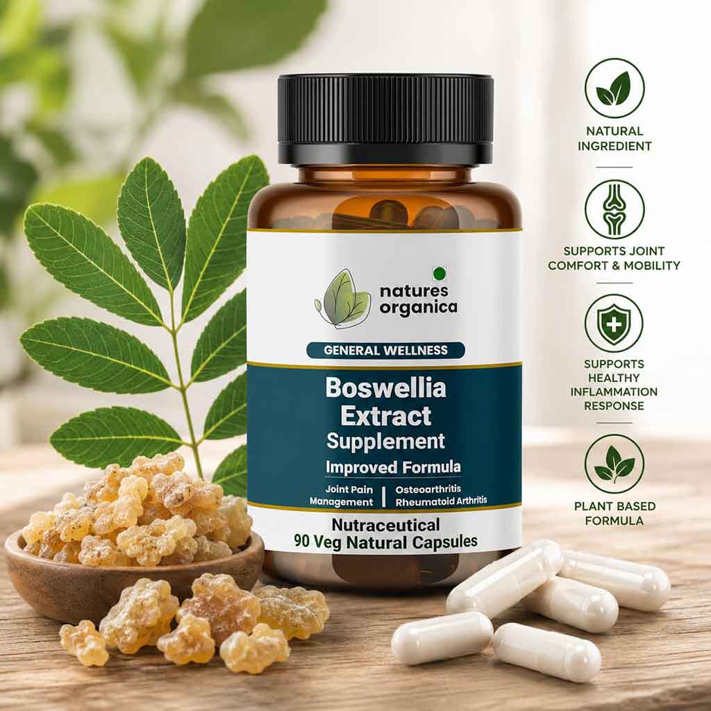 Boswellia Extract Supplement – Natural Joint Support Capsules | Nature Organica