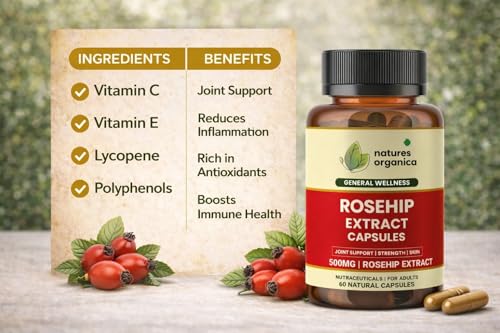 Rose Hip Extract Capsules - 60 Veg Capsules