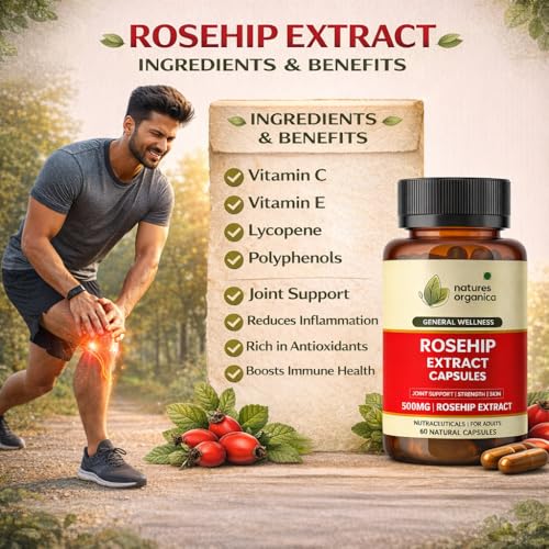 Rose Hip Extract Capsules - 60 Veg Capsules