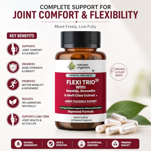 FLEXI TRIO 3X Joint Pain Support Capsules - 60 Capsules