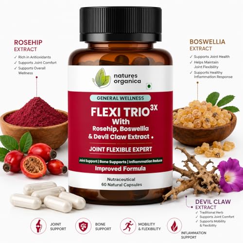 FLEXI TRIO 3X Joint Pain Support Capsules - 60 Capsules