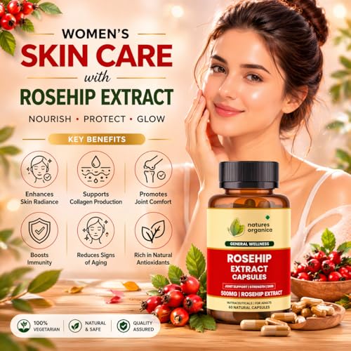 Rose Hip Extract Capsules - 60 Veg Capsules