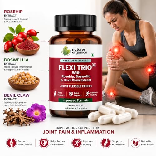 FLEXI TRIO 3X Joint Pain Support Capsules - 60 Capsules