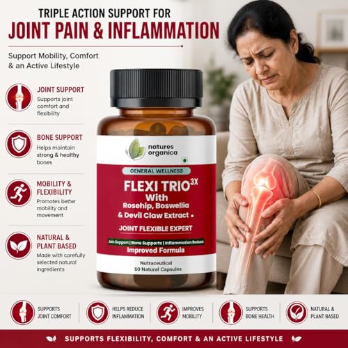 FLEXI TRIO 3X Joint Pain Support Capsules - 60 Capsules