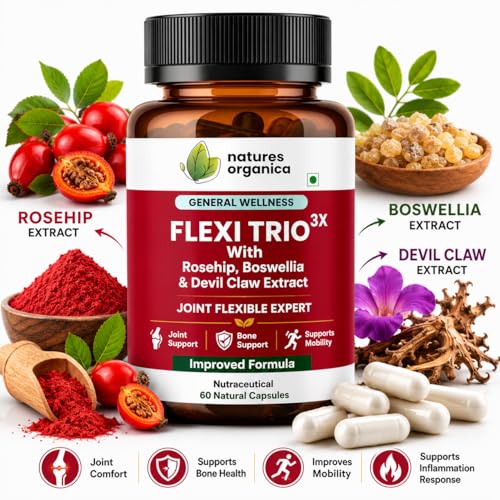 FLEXI TRIO 3X Joint Pain Support Capsules - 60 Capsules