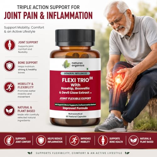 FLEXI TRIO 3X Joint Pain Support Capsules - 60 Capsules